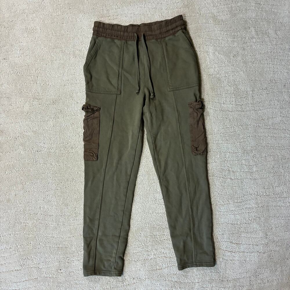 Fabletics Womens S Army Green Utility Joggers Boho Grunge Bohemian Athlisure